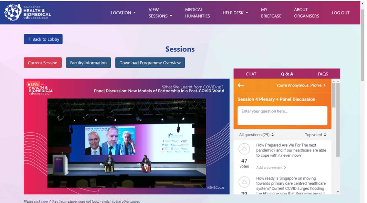 Singapore Health & Biomedical Congress (SHBC) 2021