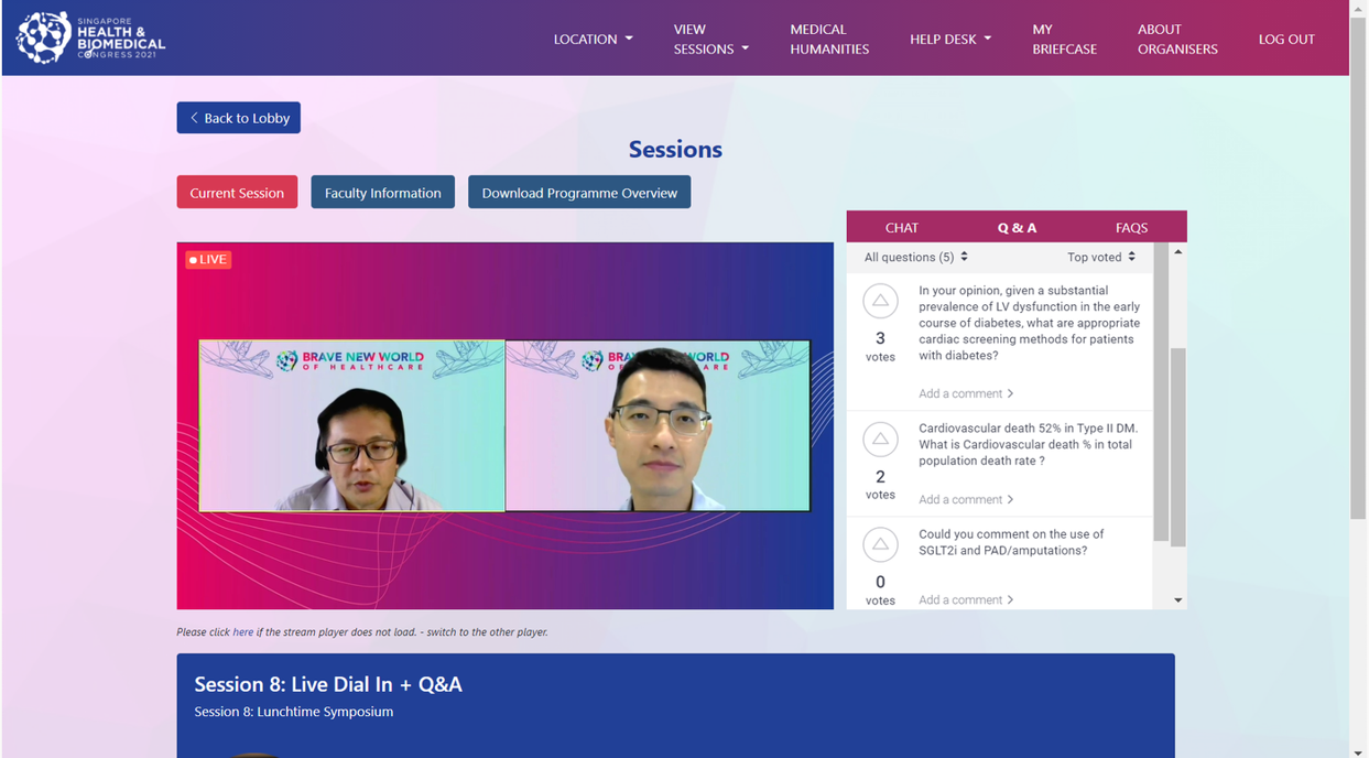 Singapore Health & Biomedical Congress (SHBC) 2021